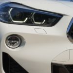 predné svetlo testovaného BMW X2