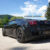 Test Lamborghini Gallardo Nera v čiernej farbe, pohľad na zadnú časť s ostrými hranami